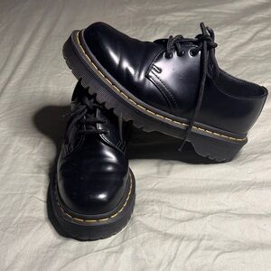 Dr. Martens Black Leather Women's Loafers
